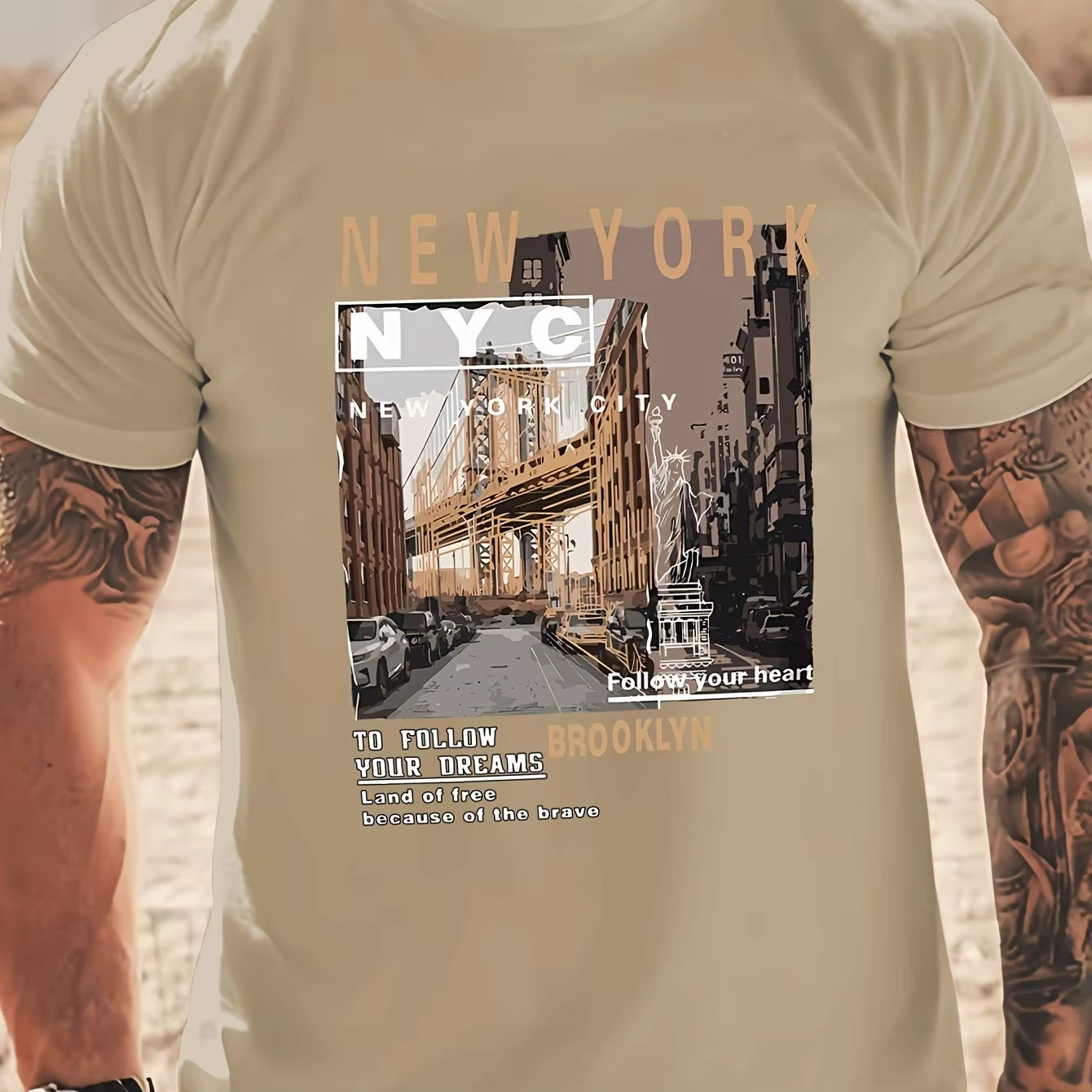 Comfy Casual New York Bridge T-Shirt