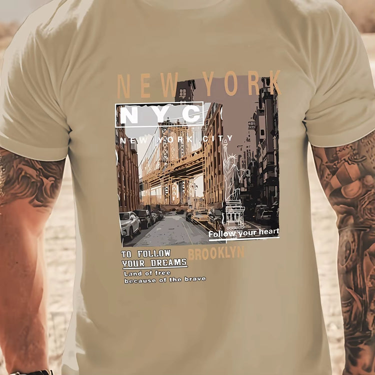 Comfy Casual New York Bridge T-Shirt