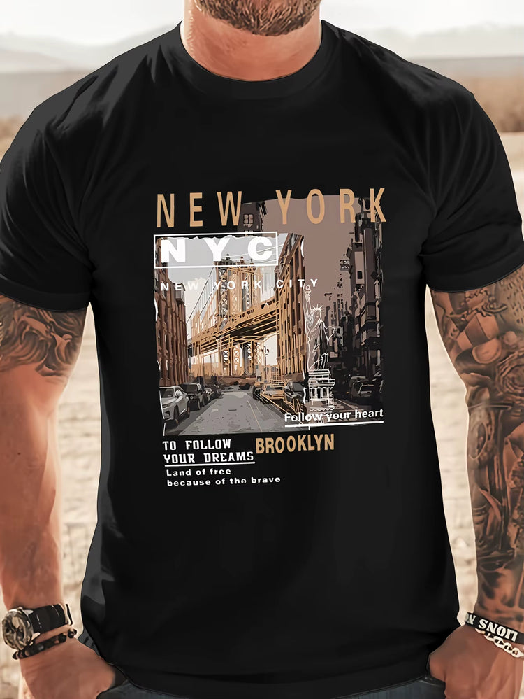 Comfy Casual New York Bridge T-Shirt