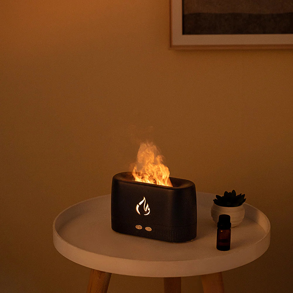 Aesthetic Flame Humidifier LED Scented 