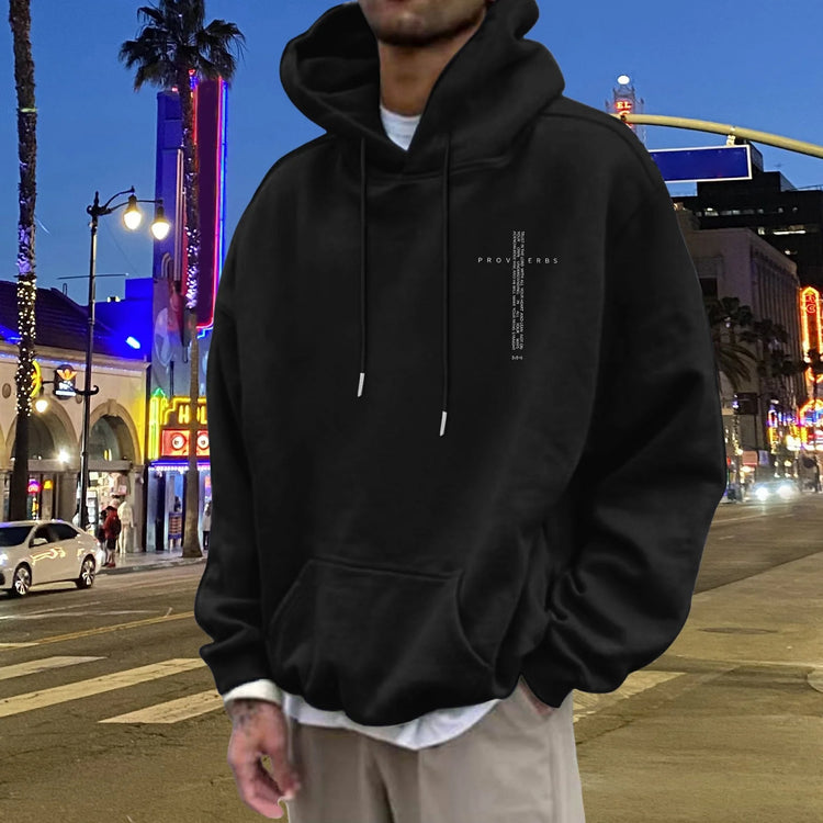 Proverbs 3:5-6 Inspirational Oversized Hoodie