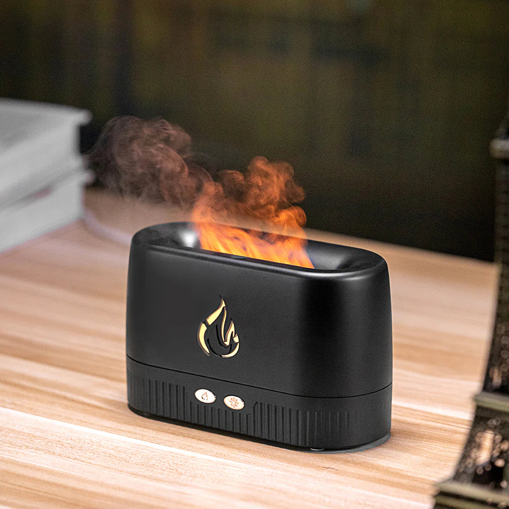 Aesthetic Flame Humidifier LED Scented 