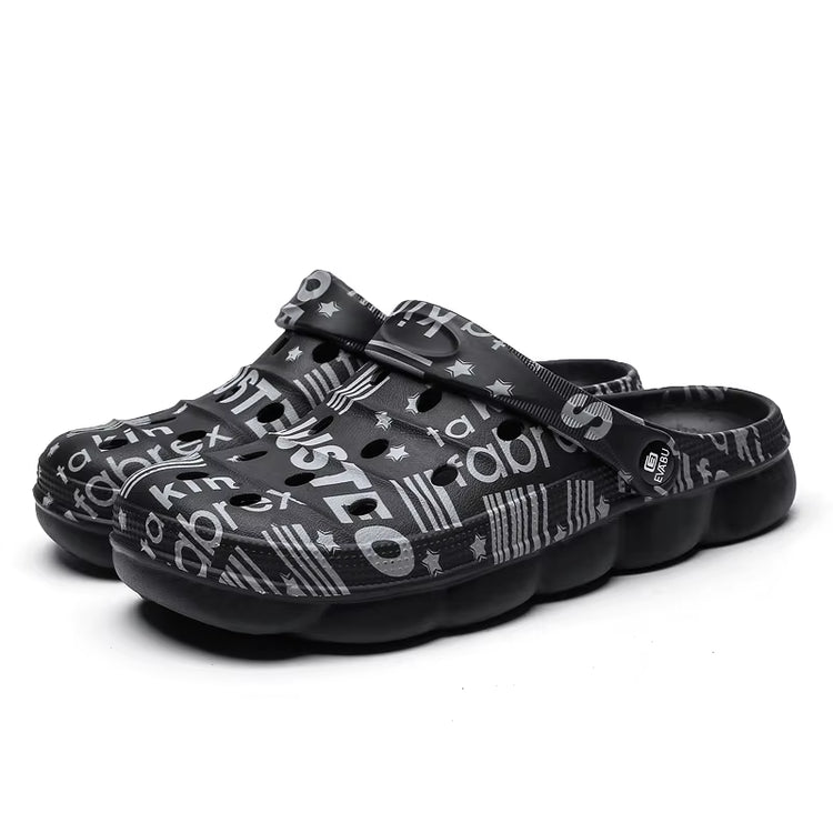 2022 Mens Sandals Womens Mules Summer Non-Slip New Hole Shoes Clogs EVA Garden Shoes Girl Boy Female Beach Flat Male Slippers