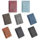 Mens Leather Slim Wallet Credit Card Holder RFID Blocking PU