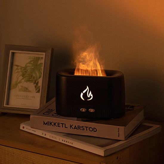 Aesthetic Flame Humidifier LED Scented 