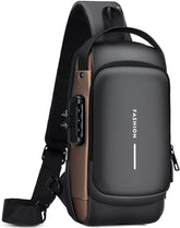 Men’s Sling Classic Crossbody Shoulder Bag With Charging Port