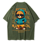 Cotton Fashion Bear Pattern Printed Men&