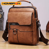 Men’s Vintage-Style Multi-Pocket Crossbody Shoulder Bag