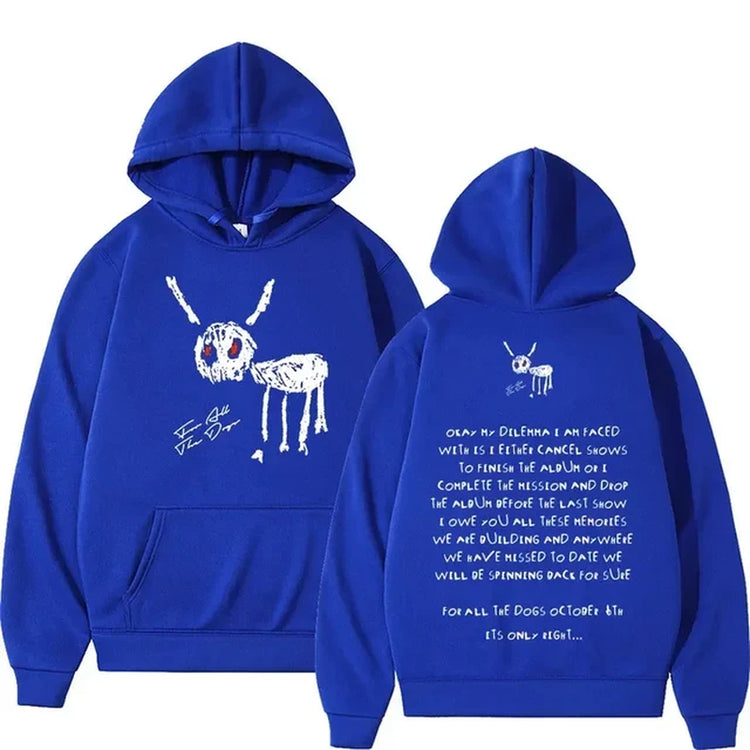 Rapper Drake Fashion Casual Hooded Streetwear Letter Hoodie Men&