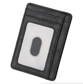 Mens Leather Slim Wallet Credit Card Holder RFID Blocking PU