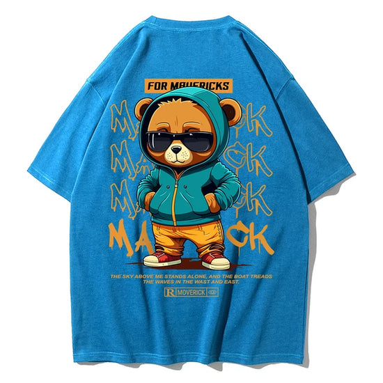 Cotton Fashion Bear Pattern Printed Men&