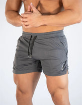 Mens Gym Training Shorts Men Sports Casual Clothing Fitness Workout Running Grid Quick-Drying Compression Shorts Athletics