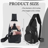 Men’s Waterproof Multi-Pocket Crossbody Sling Bag