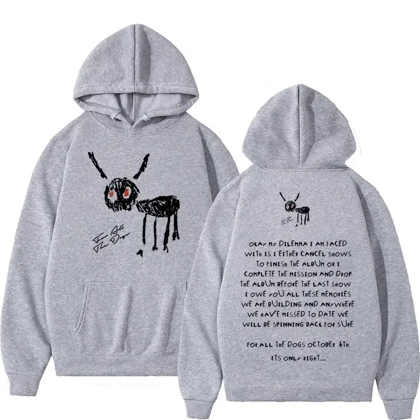 Rapper Drake Fashion Casual Hooded Streetwear Letter Hoodie Men&