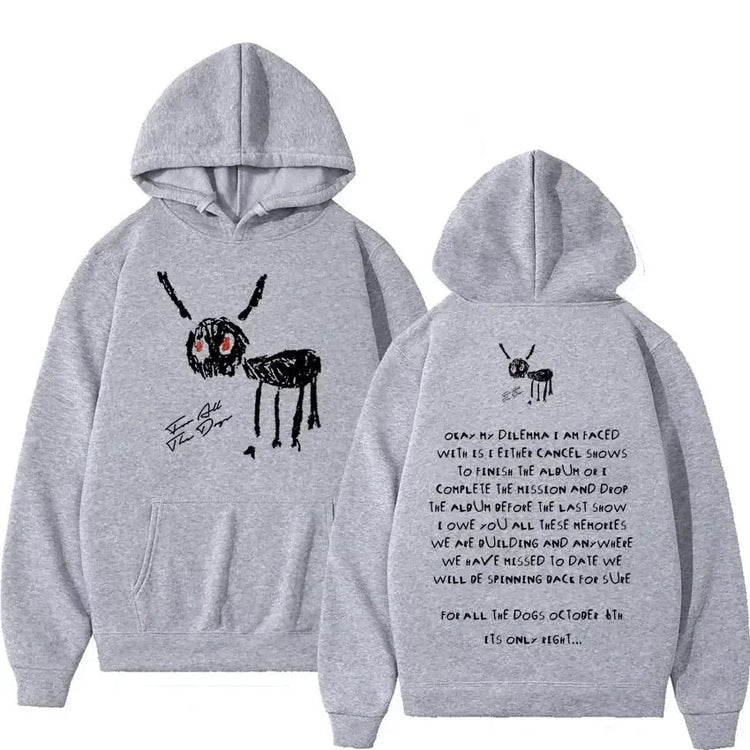 Rapper Drake Fashion Casual Hooded Streetwear Letter Hoodie Men&