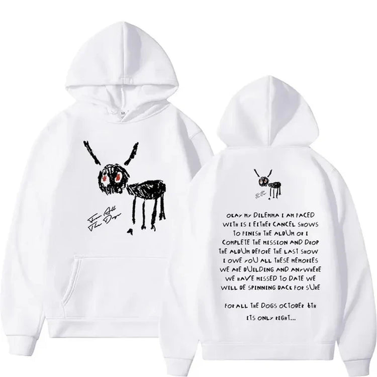 Rapper Drake Fashion Casual Hooded Streetwear Letter Hoodie Men&