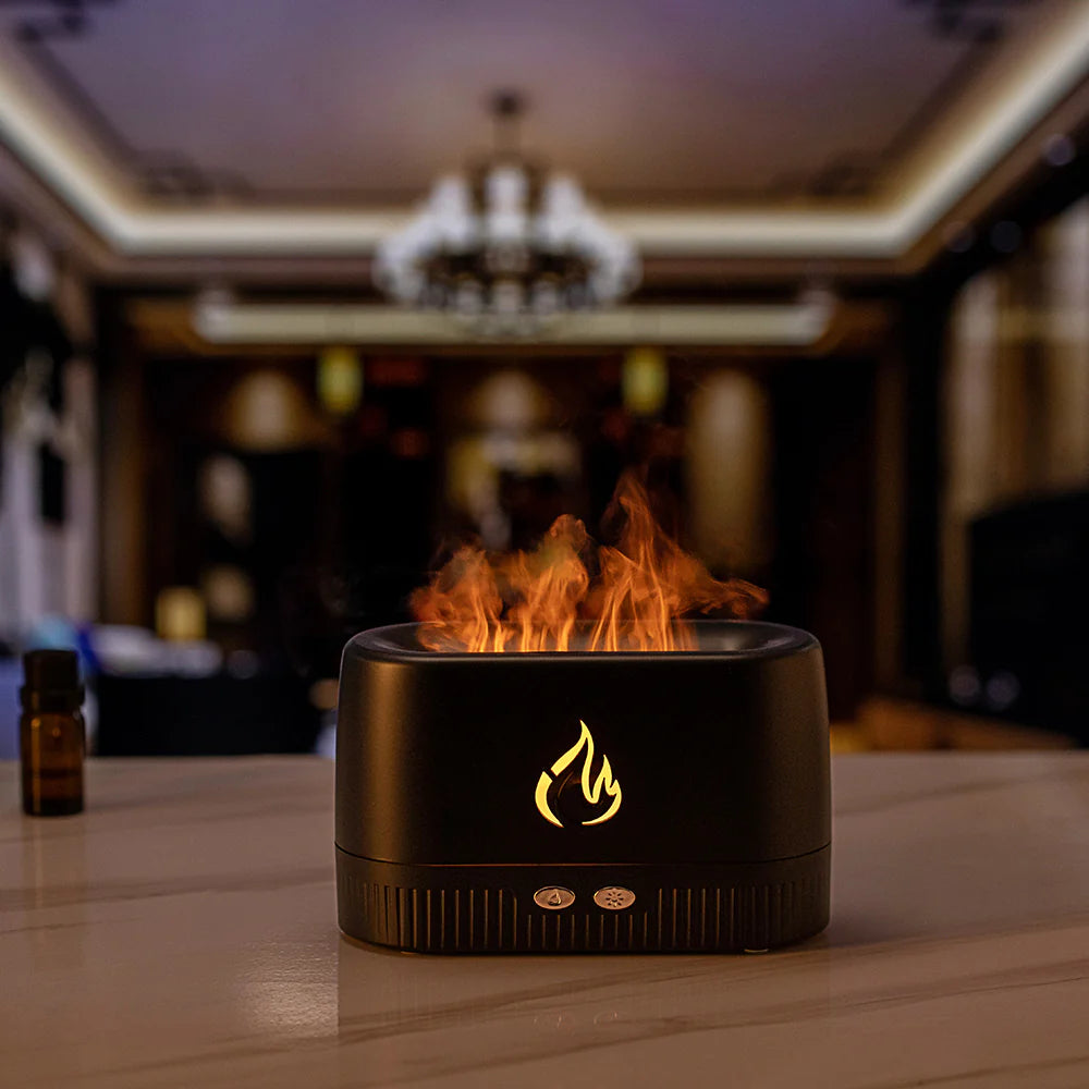 Aesthetic Flame Humidifier LED Scented 