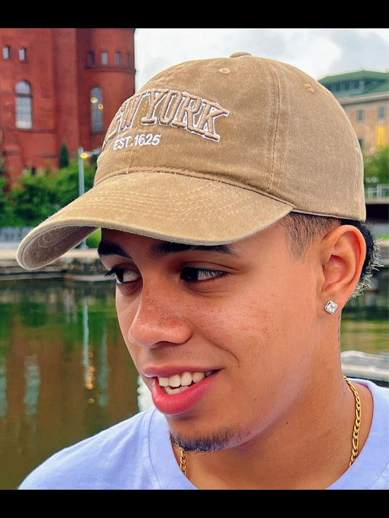 Vintage New York Washed Cotten Hat
