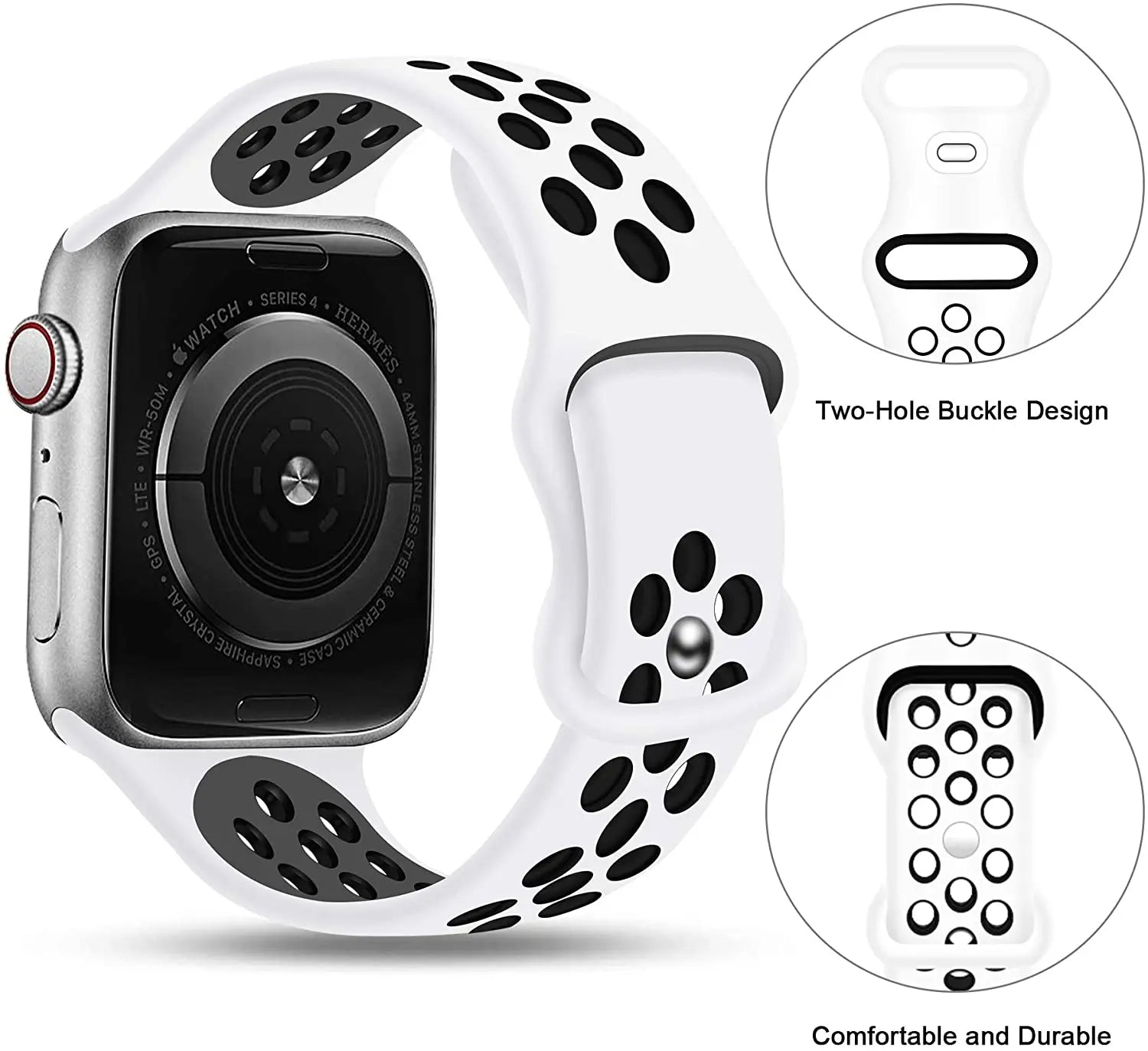 Apple Watch Silicone Adjustable Breathable Band