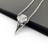 Crow Head Necklace Men&