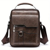 Men’s Vintage-Style Multi-Pocket Crossbody Shoulder Bag