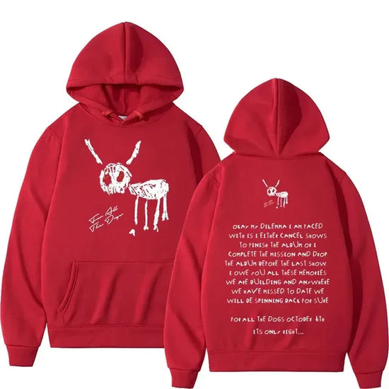 Rapper Drake Fashion Casual Hooded Streetwear Letter Hoodie Men&