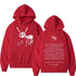 Rapper Drake Fashion Casual Hooded Streetwear Letter Hoodie Men&
