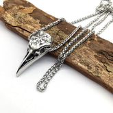 Crow Head Necklace Men&