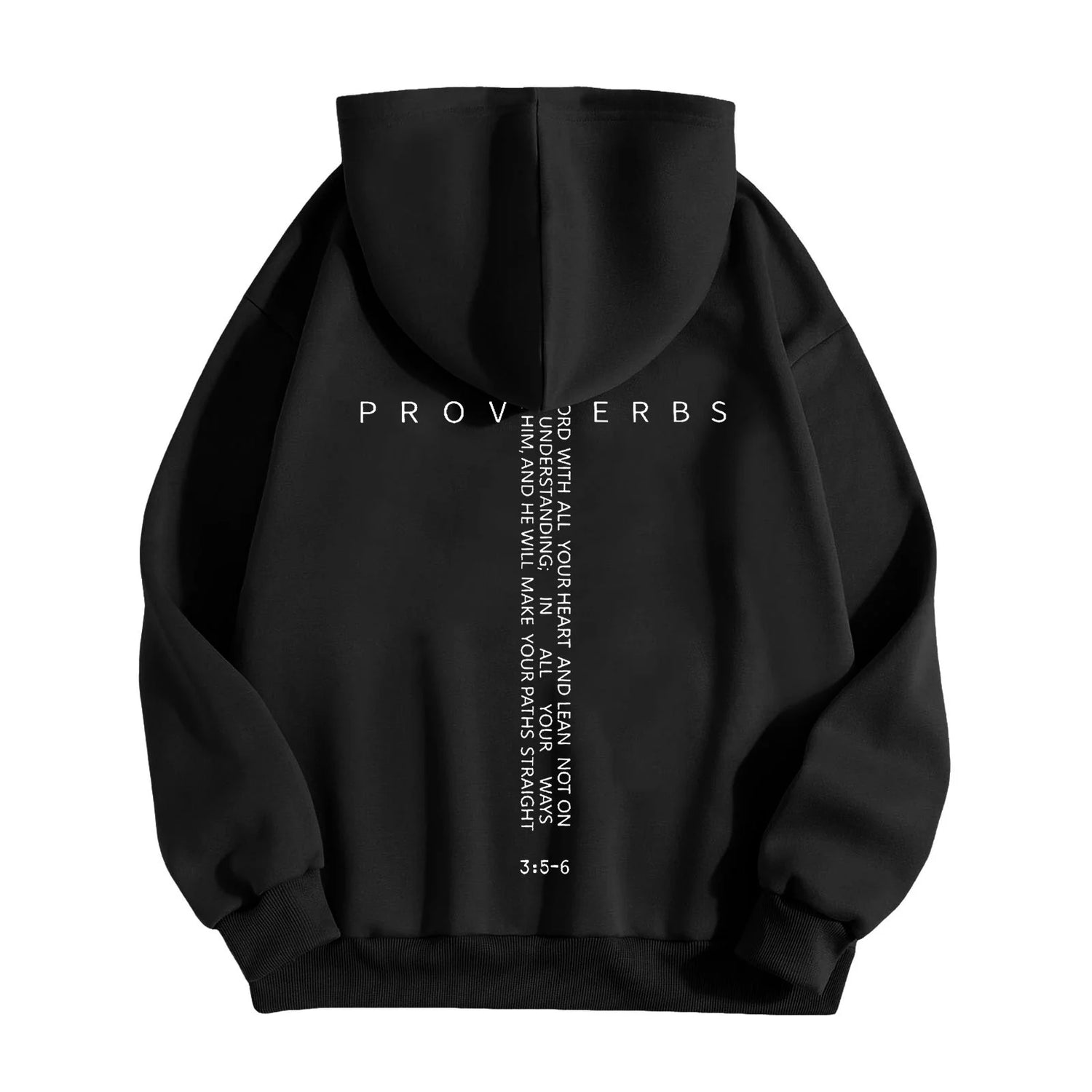 Proverbs 3:5-6 Inspirational Oversized Hoodie