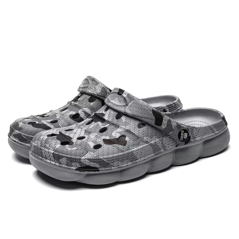 2022 Mens Sandals Womens Mules Summer Non-Slip New Hole Shoes Clogs EVA Garden Shoes Girl Boy Female Beach Flat Male Slippers