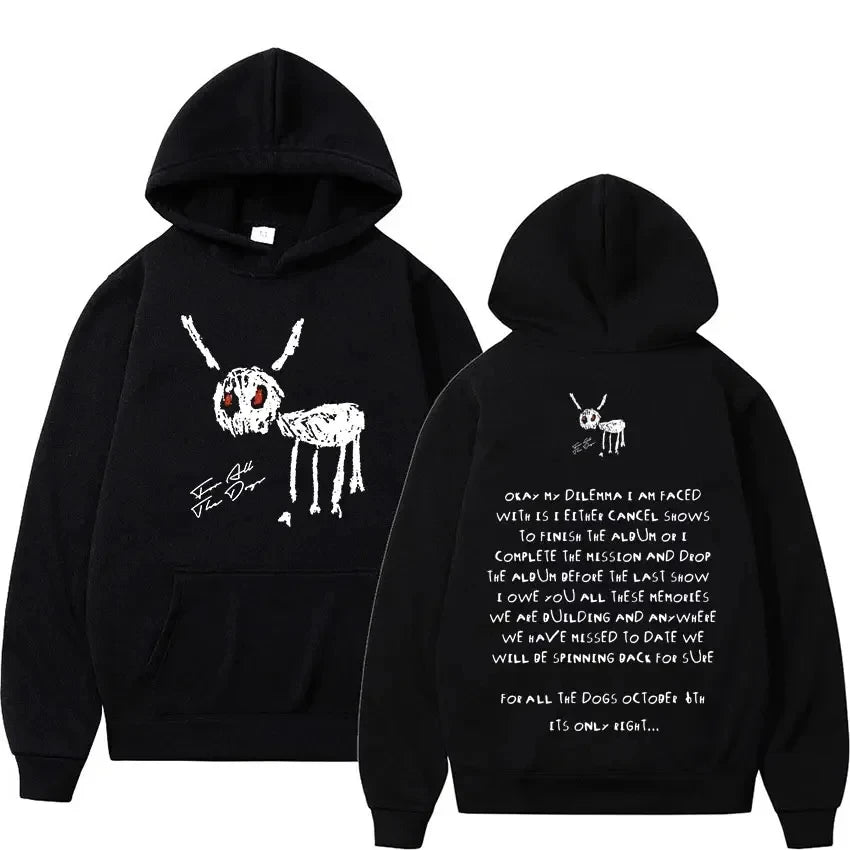Rapper Drake Fashion Casual Hooded Streetwear Letter Hoodie Men&