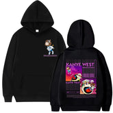 New Kanye West Graduation Bear Graphics Hoodie Men Women Long Sleeve Top Bodywarmer Sweatshirt Unisex Oversized Hood Streetwear