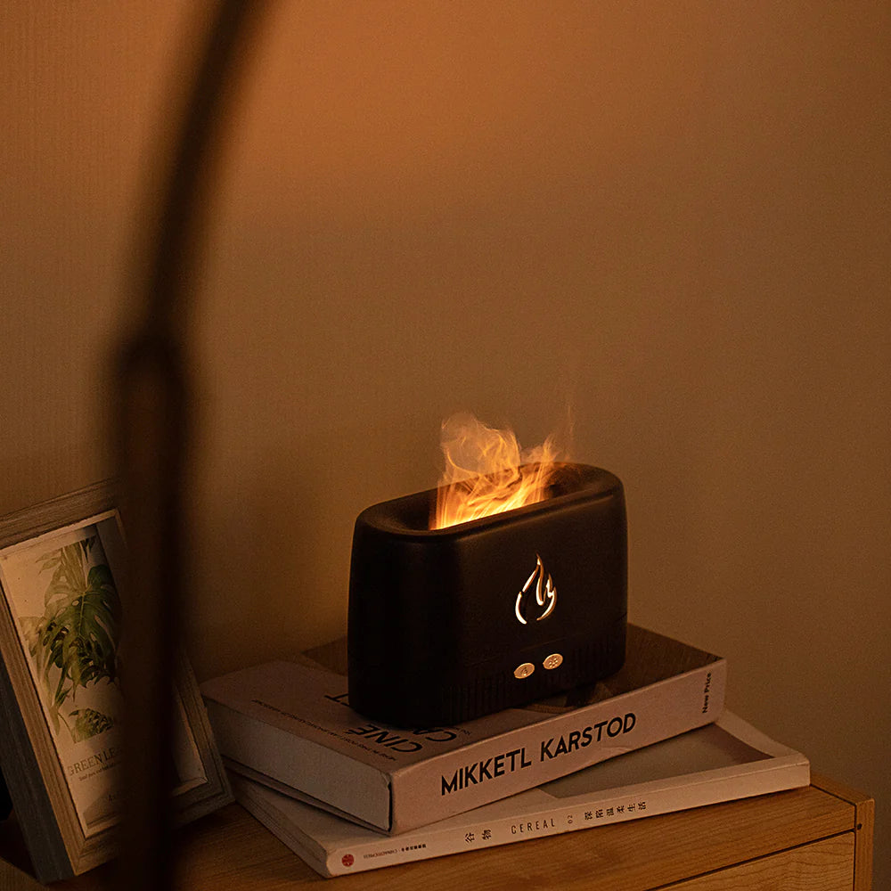 Aesthetic Flame Humidifier LED Scented 