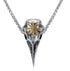 Crow Head Necklace Men&