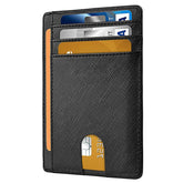 Mens Leather Slim Wallet Credit Card Holder RFID Blocking PU