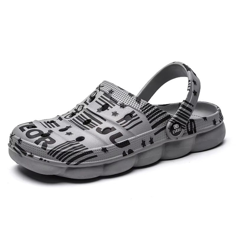 2022 Mens Sandals Womens Mules Summer Non-Slip New Hole Shoes Clogs EVA Garden Shoes Girl Boy Female Beach Flat Male Slippers